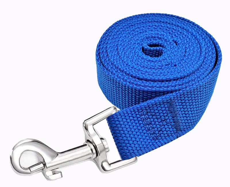 MANDAO Strong Nylon Dog Leash, 4FT/ 5 FT/ 6FT Dog Leashes for Medium Large Dogs(5FT, Blue) - Image 3